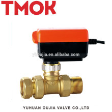 High quality Double live brass Electric stop valve